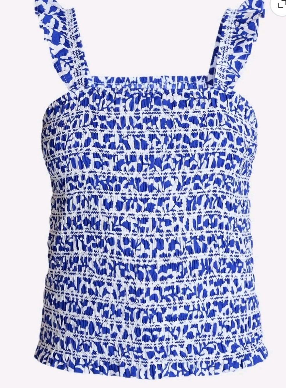 Time and Tru Women's Smocked Bodice Tank Top,